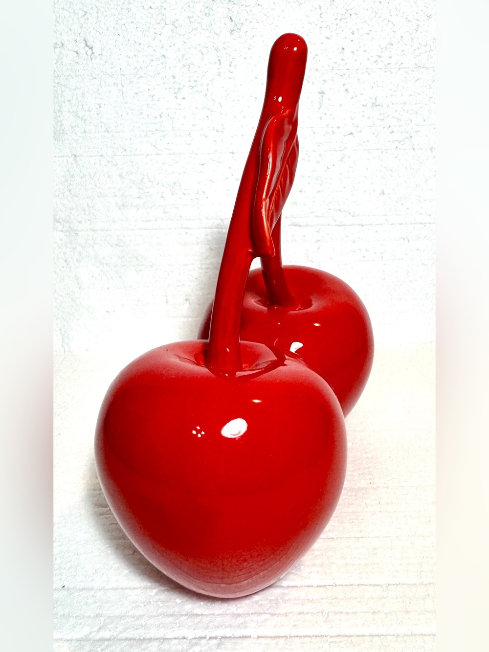 Cherry with Steam Art Deco Decor Home Table Office Fruit Display - Picture 6 of 8